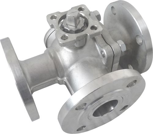 API WCB Flanged 3 Way Ball Valve